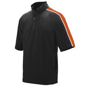 ASI Quantum Short Sleeve Pullover - Black/Orange/White